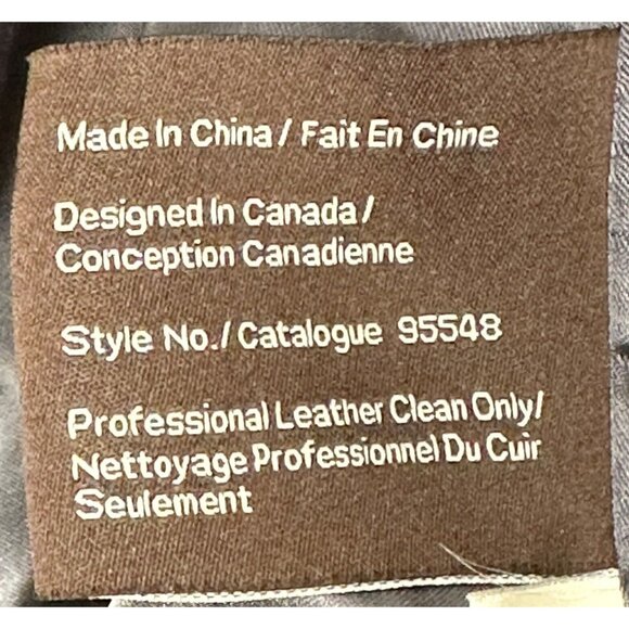 Danier Womens Wool Italian Leather Coat Ribbed Asymmetrical Button Up Lined S - Picture 14 of 16